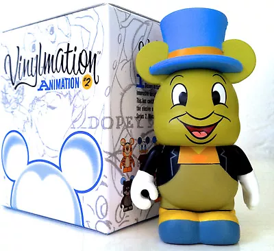 Disney Vinylmation 3  Animation 2 Jiminy Cricket Topper Pinocchio Toy Figure New • $21.99