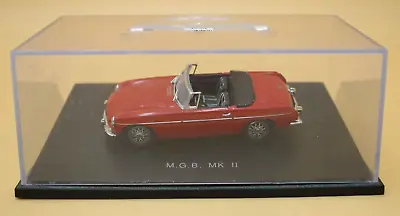 Jouef Evolution 1:43 MGB Mk II - Serie Legende - Red - Cased Diecast Model Car • £19.99