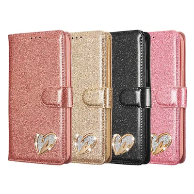 Glitter Wallet Case For IPhone 14 13 12 11 Pro Max 8 XR Card Leather Flip Cover • $12.99