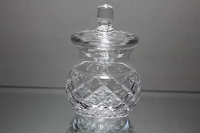 Waterford Crystal Alana Honey Pot Mustard Jar With Lid 6  High Mint Condition • $30