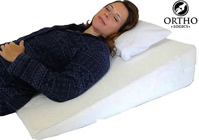 £36.95 • Buy Orthologics LARGE Bed Wedge Raised Pillow Acid Reflux GERD Memory Foam Back OL9