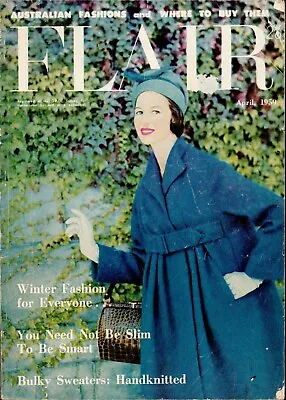 $25.89 • Buy Flair Australia April 1959 - Rare 1950s Women's Vintage Fashion Magazine