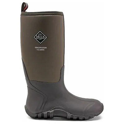 Muck Mens Boots Edgewater Classic Tall Pull-On Wellington Rubber Synthetic • $114.87