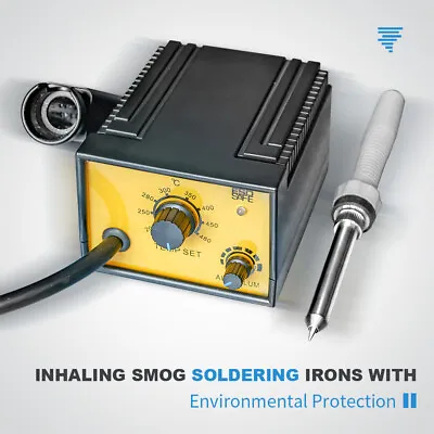 US Stock 50W Soldering Iron Welding Tool 200-480℃ Adjustable Smog Sucking Away • $79