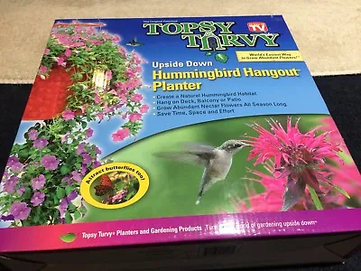 Topsy Turvy Upside Down Hummingbird Hangout Planter As Seen On TV Good Condition • $14.55