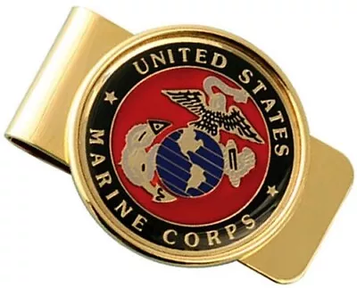 Marine Corps Money Clip W Crest Eagle Globe And Anchor Officially Licensed USMC • $16.97