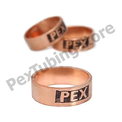 (100) 1/2  PEX Copper Crimp Rings By Sioux Chief Made In USA ASTM/CSA #649X2 • $17.40