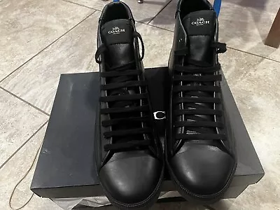 Designer Shoes  Coach Mens Shoe Sz13 Triple Black • $99.99