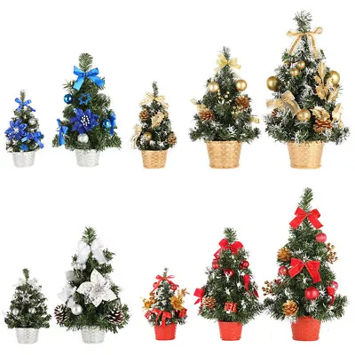 £5.99 • Buy Desk Table Top Mini Christmas Xmas Christmas Tree Small Party Ornaments Decors