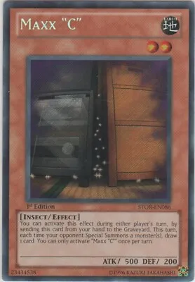 Maxx  C  - STOR-EN086 - Secret Rare - Unlimited Edition Moderately Played - Yu-G • $53.50