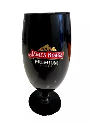 James Boag’s Premium Lager Black Steamed Beer Glass - 17cm Collectible Barware • $4