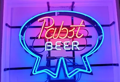 Pabst Beer Bar 20 X16  Neon Light Sign Lamp Glass Pub Wall Decor Windows • $130.79