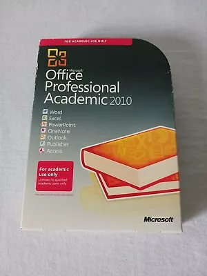 Microsoft Office Professional Academic 2010 W/ Product Key - EUC - SEE PICTURES  • $29.99