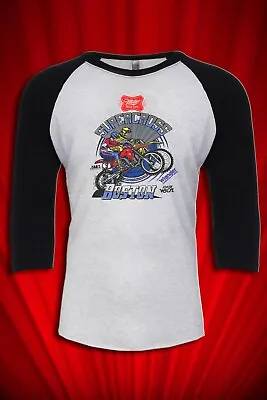 Boston Supercross 80s Motocross Vintage Jersey T-SHIRT FREE SHIP USA OSSA Racing • $22.99