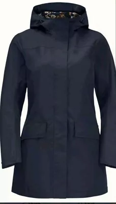 Ladies Jack Wolfskin BNWT Cape York Paradise Coat Size LARGE Night Blue • £95