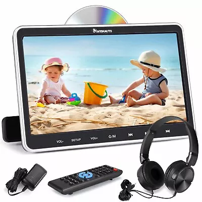 10.1  Car Headrest Portable DVD Player Monitor Full HD HDMI USB SD With Headset • $116.37