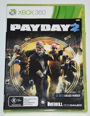 XBOX 360 Payday 2 VERY GOOD CONDITION COMPLETE FAST POSTAGE • $7.99