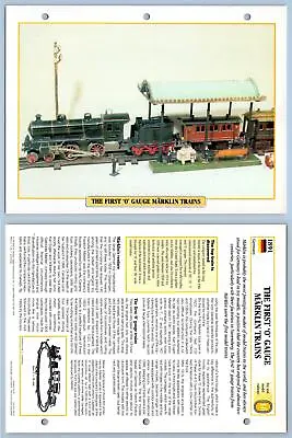 The First 'O' Gauge Marklin Trains - Toy Railways - Legendary Trains Maxi Card • $1.85