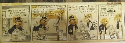 Comic Artist - AL SMITH - Signed Original 1956? Mutt & Jeff/Rural Delivery Strip • $45