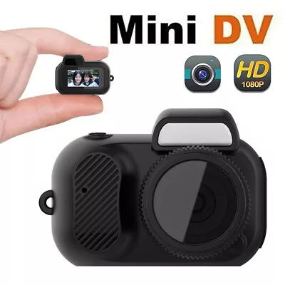 Mini Camera Camcorder 1080p Video Recorder Keychain Pocket Cam With 8 Filters US • $28.60