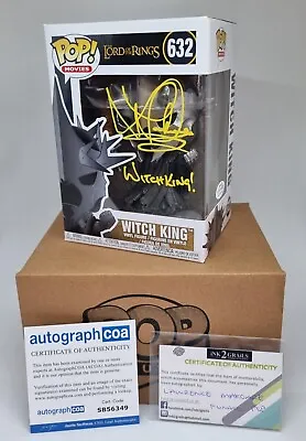 LAWRENCE MAKOARE Signed Witchking Lord Of The Rings #632 Funko Pop Inc's ACOA • £100