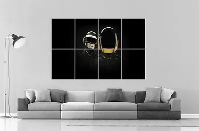 Daft Punk Dj Wall Art Poster Great Format A0 Wide Print 02 • £23.68