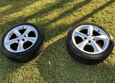 Mercedes Benz OEM 18” Set Of 2 Wheels W New Tires For A 2004 2005 C230 K • $250