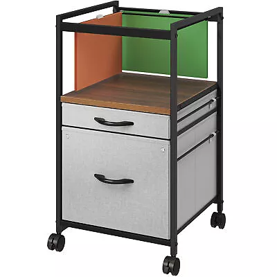 $59.30 • Buy 2 Drawer Mobile Lateral Filing Cabinet File Cabinet Rolling Open Storage Shelf 