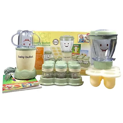 Magic Bullet Baby Bullet Set Baby Food Making Kit Blender Processor Tray Cups • $50