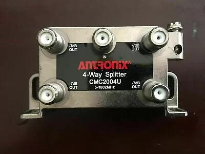 NEW Antronix 4-way Splitter CMC2004U Coax Cable TV Internet Satellite Pro Grade • $8.99