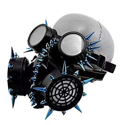 £29.53 • Buy Spikes Steampunk Gas Mask Goggles Women/Men Cosplay Halloween Costume Props