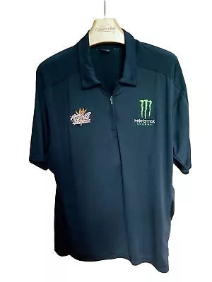 Oakley Monster Energy Zip  Polo Shirt Men`s Size Xl • $24.95