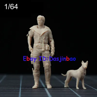 Mad Max With Dog 1/64 Resin Figure Model Kit Unpainted Unassembled Mini GK • $14.40