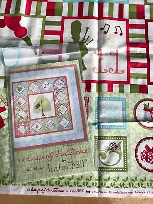 Moda 12 Days Of Christmas By Kate Spain  - Pattern And Panel *NEW* • $24.99