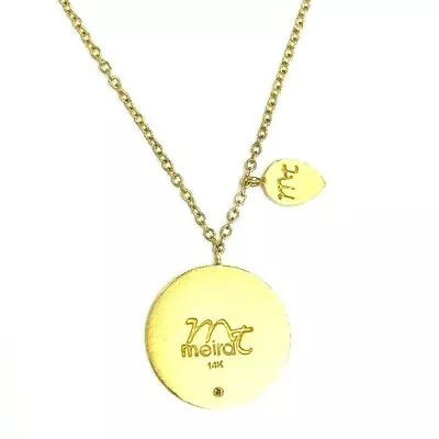 Meira T 14k Yellow Gold Diamond Charm Necklace • $385.40