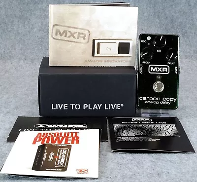 Dunlop MXR Carbon Copy M-169 Analog Delay Effects Pedal W/ Original Box Papers • $129.95