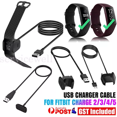 USB Replacement Charger Cable For Fitbit Charge 6 5 4 3 2 Luxe Versa 4 3 2 • $7.03