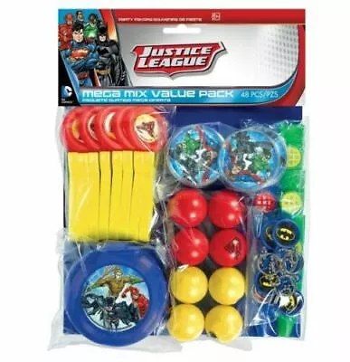 Justice League Party Supplies Mega Mix Value Pack (48 Pieces) • $23.95