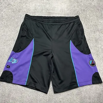 Nike Jordan Shorts Men's Medium Aqua 8 Grape Athletic Elastic Waist Basketball • $49.95