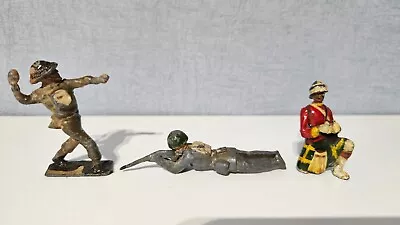 3x Vintage Metal Soldiers Figures • £5