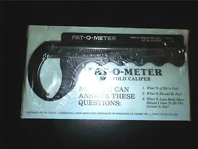 Fat-O-Meter Skinfold BMI Caliper NOS • $24.95