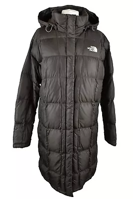 THE NORTH FACE Brown Down Padded Coat Jacket Size L Womens Full Zip Quilted • £65