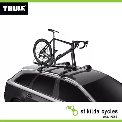 Thule TopRide Roof Bike Rack Fork Mount 568001 - Black 140 X 21 X 15.3 Cm • $654.41