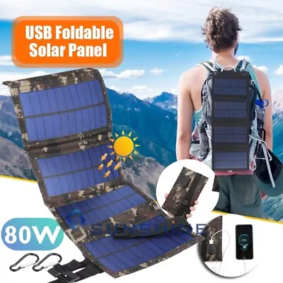 Portable Power Station Solar Generator Panel Power Bank Outlet Camping Emergency • $25.75