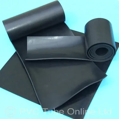 Rubber Sheet 3mm Neoprene Black Solid Engineering Gasket General Purpose • £1.49