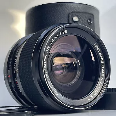 [Top MINT W/ Case] Konica Hexanon AR 24mm F2.8 Wide Angle MF Lens JAPAN • $199