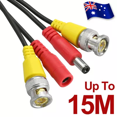 5M 10M 15M BNC Video DC Power Extension Cable Cord For CCTV Security Camera DVR • $10.95