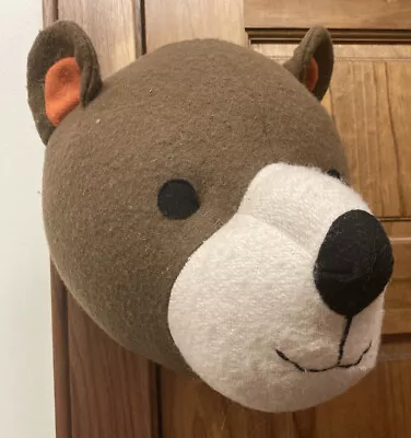 Target Pillowfort Plush Brown Bear Head Wall Mount Toy Taxidermy • $19.99