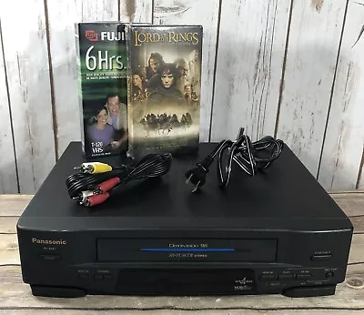 Panasonic Blueline VCR VHS Player PV-4561 TESTED WORKS Cables Tape Movie EUC • $54.99