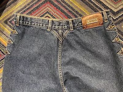 Lawman Jeans Women's Vintage Size 19/20 Blue Denim Embellished Rodeo Cowgirl • $20